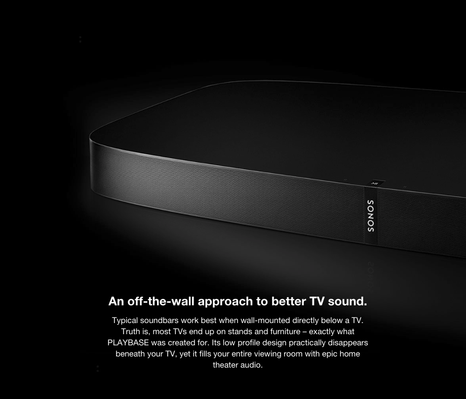 SONOS - Playbase ( all-in-one sound system for your TV) - TEK-Shanghai