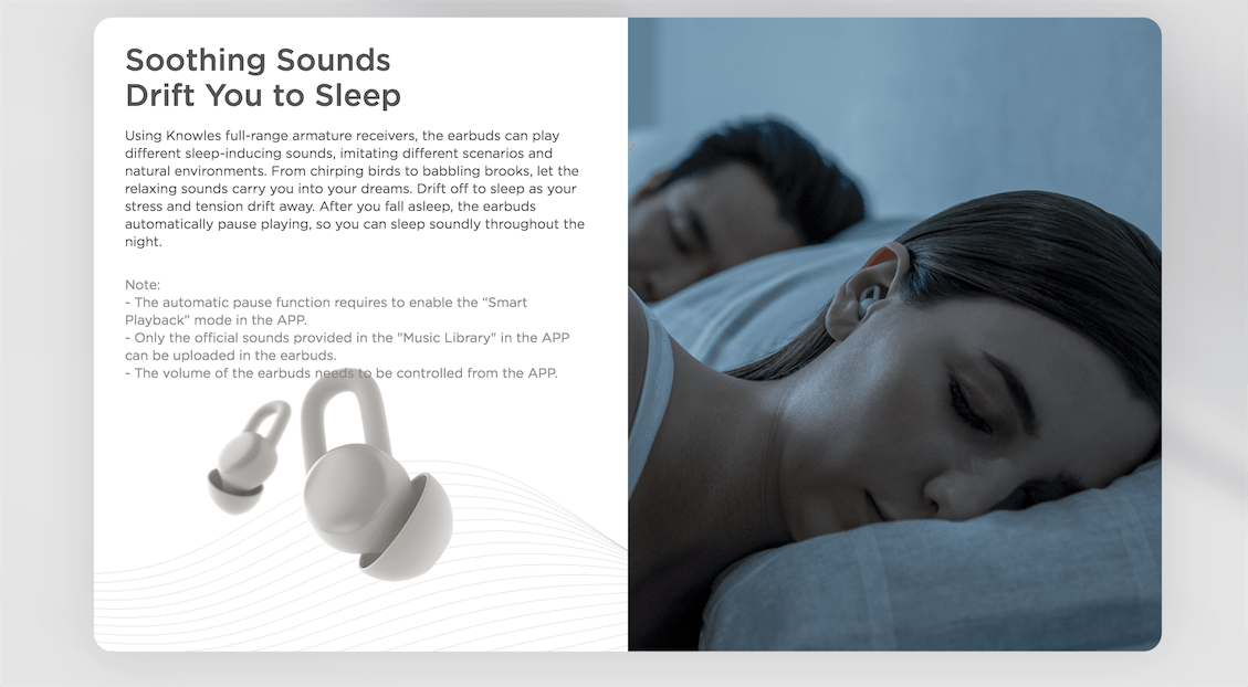 Amazfit - ZenBuds Fit Right, Sleep Tight, sleeping better with 