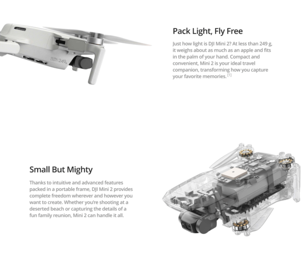 DJI Mini 2 Ultralight Foldable Drone, 3Axis Gimbal with 4K Camera