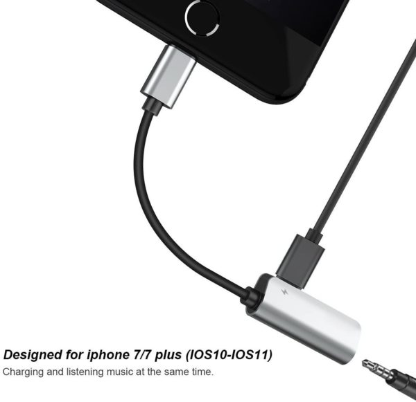Baseus Lightning to 3.5mm Aux Headphone Jack & Charge Adapter for iPhone TEKShanghai